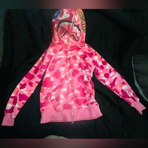 Pink camo Bape hoodie